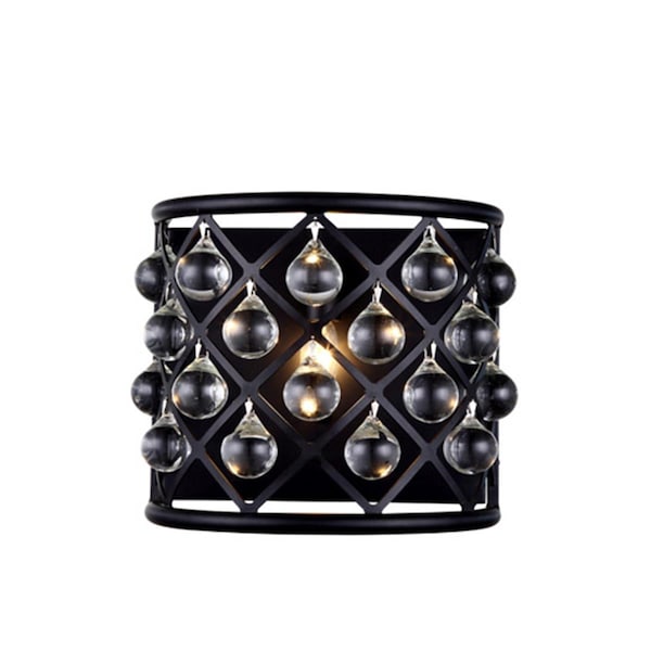 Lighting Business 1213W11MB-RC 11.5 W x 10.5 H in. Madison Wall Sconce - Mocha Brown, Royal Cut Crystal Clear LI277922 - main